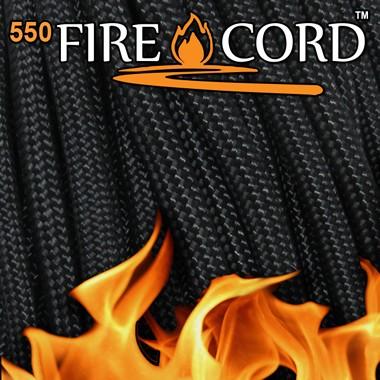  Live Fire Gear 550 Fire Cord　ブラック1000ｆｔ