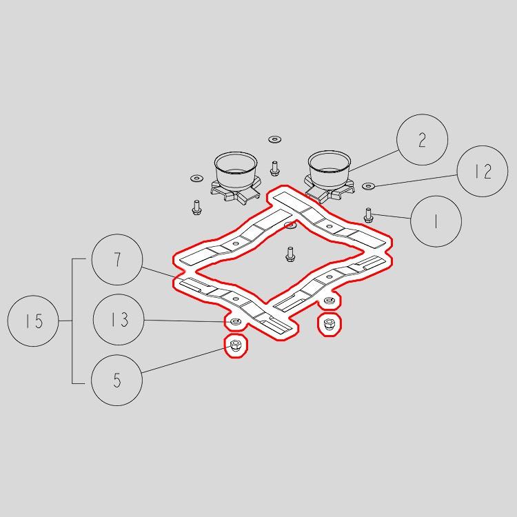 ナイフセット ［オーレック SP851 SP850B SP650A SP650 SP550 共立