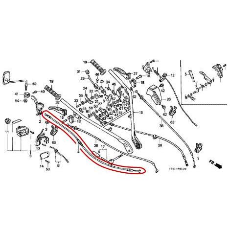 ホンダ（HONDA） ホンダ耕運機 スロットルワイヤー17910-735-000 対応