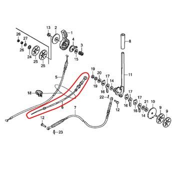 ホンダ（HONDA） ホンダ除雪機純正パーツ チョークケーブル 対応機種