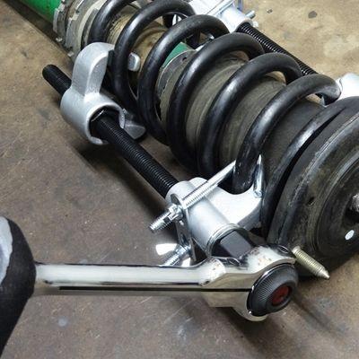 油圧式スプリングコンプレッサー　バイク用 スプリングコンプレッサー 320mm 油圧式 機械式 車高調 足回り