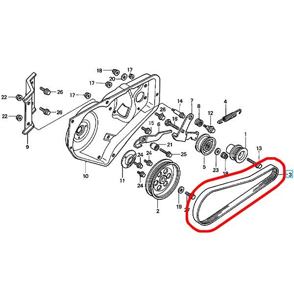 ホンダ（HONDA） ホンダ純正部品 Vベルト HS550用走行ベルト 「品番