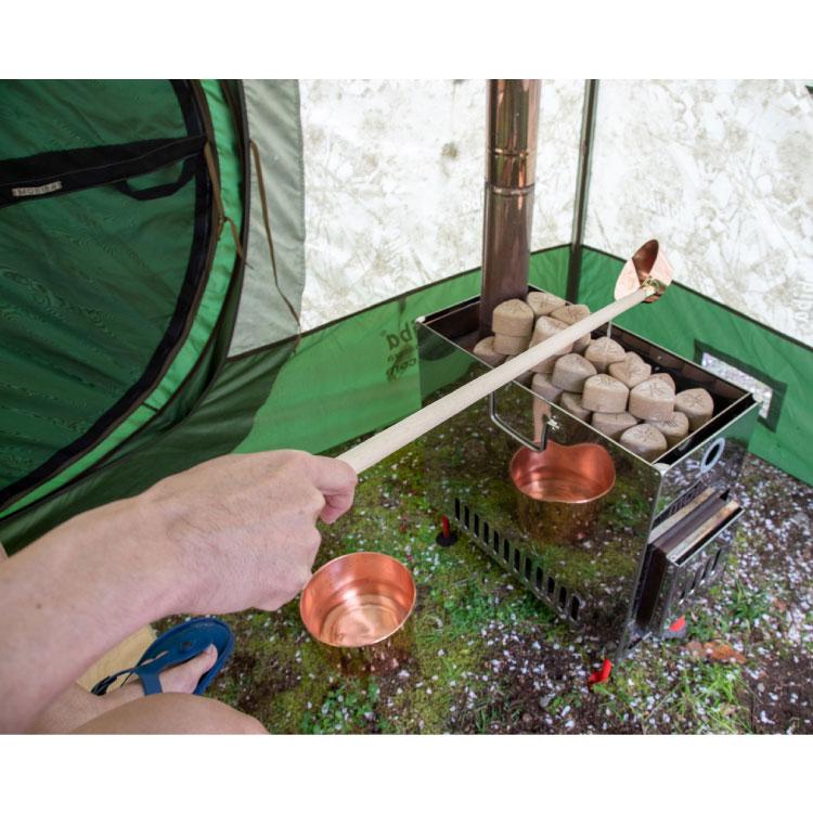Fireside　ファイヤーサイド　コッパーロウリュひしゃく (ロング) 41121　アウトドア　サウナ用品　キャンプ　日本製　柄杓_5