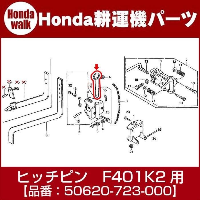 ホンダ（HONDA） ホンダ耕うん機純正パーツ ヒッチピン F401K2 「品番