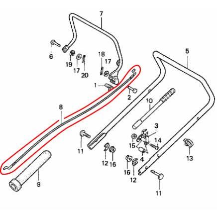 Ａssam商品です ホンダ（HONDA） ホンダ除雪機純正パーツ メインクラッチケーブル 対応