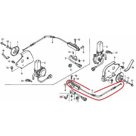 ホンダ（HONDA） ホンダ除雪機純正パーツ オーガクラッチケーブル 対応