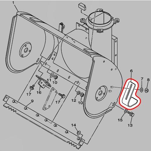 ヤマハ純正部品 除雪機 スキッド 【7T0-R1517-00】1個入り : 7t0-r1517