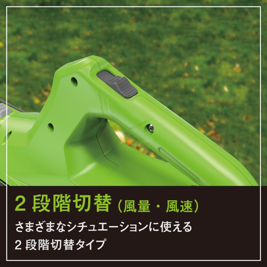 Greenworks グリーンワークス 24V コードレスブロワ 最大風速40m/s 2