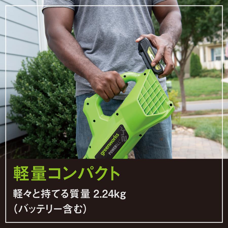 Greenworks グリーンワークス 24V コードレスブロワ 最大風速40m/s 2