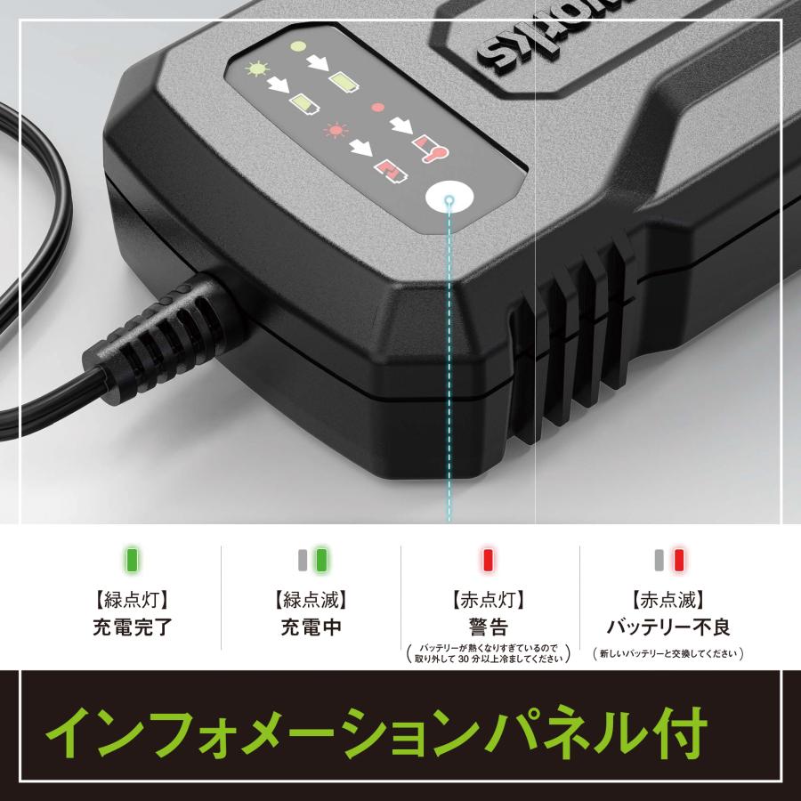 Greenworks グリーンワークス 24V 専用充電器 2.0A BAG708/709対応