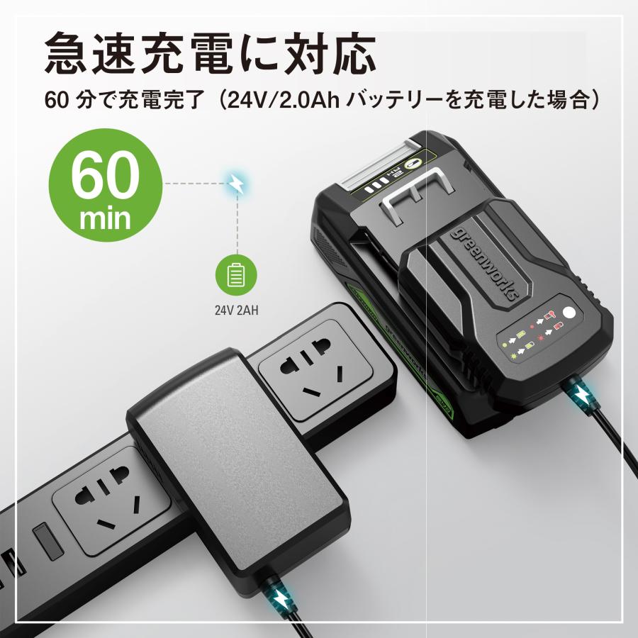 Greenworks グリーンワークス 24V 専用充電器 2.0A BAG708/709