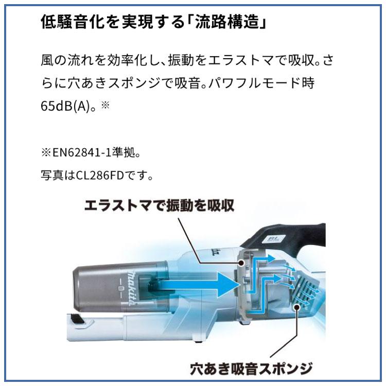 マキタ（makita） 充電器式クリーナ(白) CL284FDRFW（バッテリBL1830B