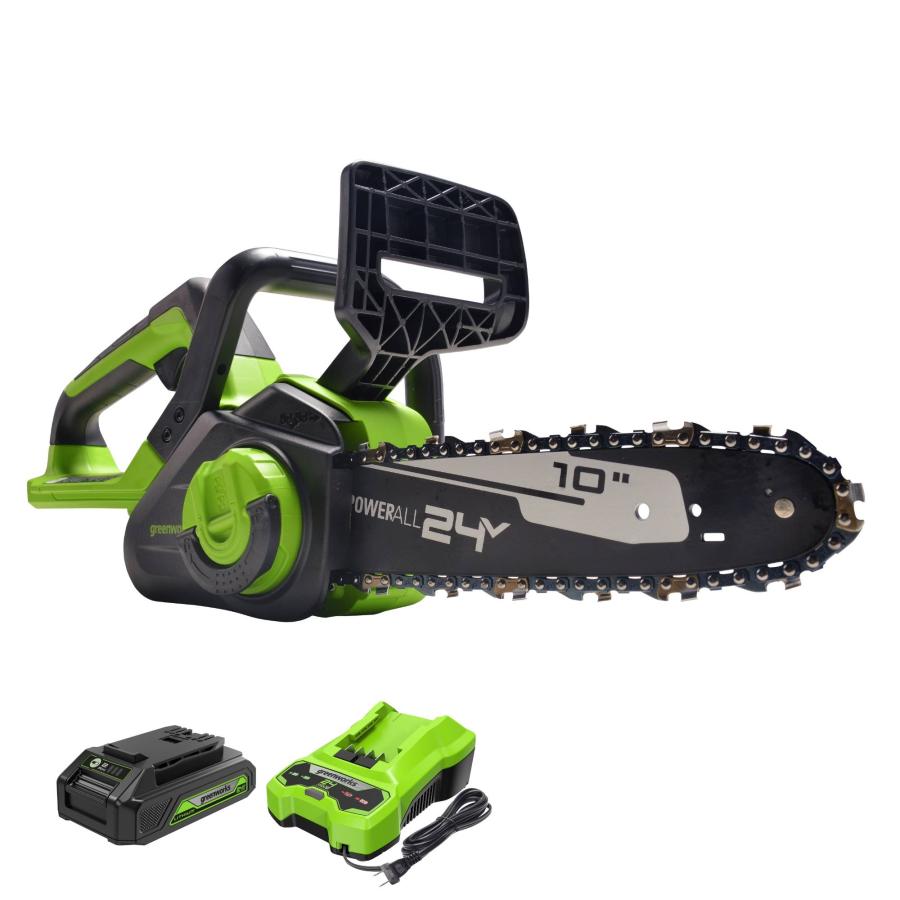 Greenworks グリーンワークス 24V コードレスチェーンソー 250mmバー