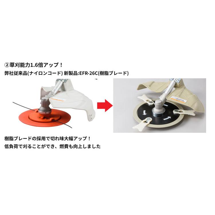 工進（KOSHIN） 手押し式エンジン草刈機【EFR-26C】2サイクルエンジン