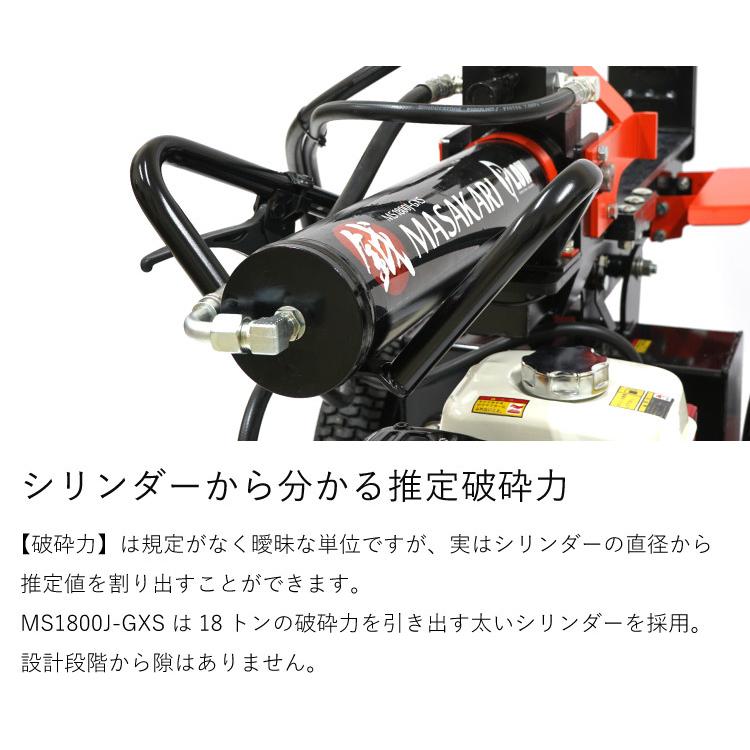 PLOW 「6/19〜P5%」プラウ 薪割り機 MS1800J-GXS ホンダエンジン 縦横