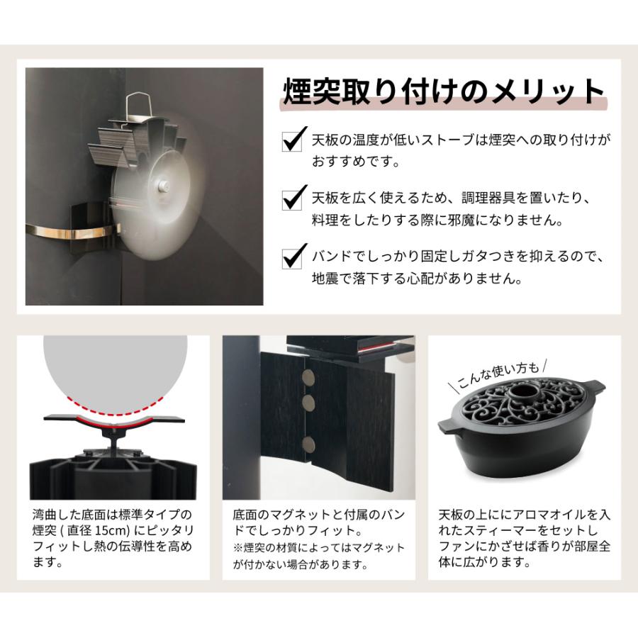 2025年最新モデル」PLOW 薪ストーブ用 エコストーブファン ESF3 ( エコ