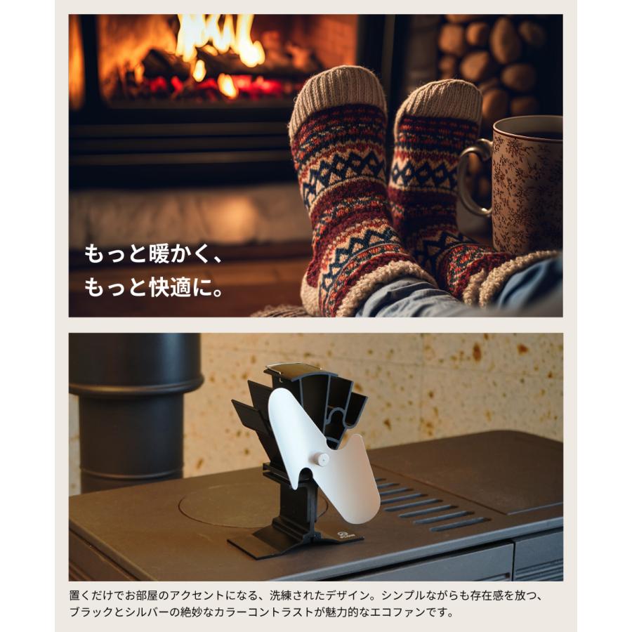 2025年最新モデル」PLOW 薪ストーブ用 エコストーブファン ESF3 ( エコ