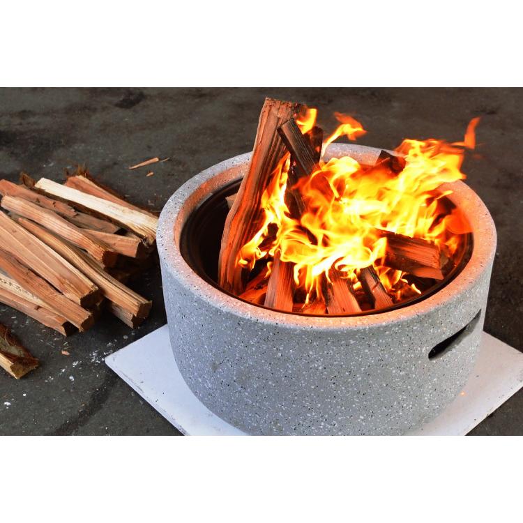 囲炉裏 火鉢 キャンプ 焚き火台 山小屋 - 家具 