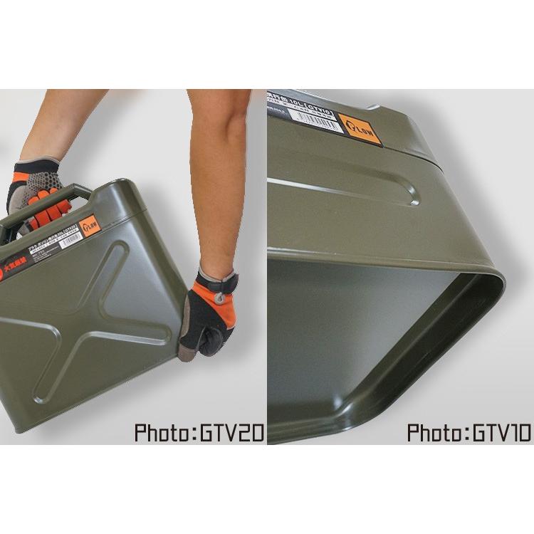 2月1日はP5倍」PLOW ガソリン携行缶 縦型 アーミーグリーン 20リットル