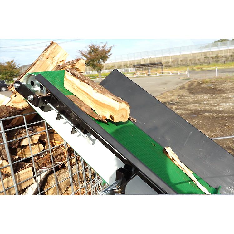 PLOW プラウ玉切り/搬送機能付き 薪割り機 ウッドプロセッサー 6ッ割刃 