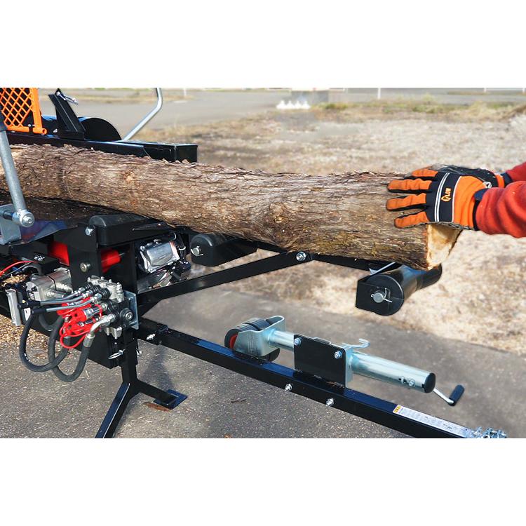 PLOW プラウ玉切り/搬送機能付き 薪割り機 ウッドプロセッサー 6ッ割刃 
