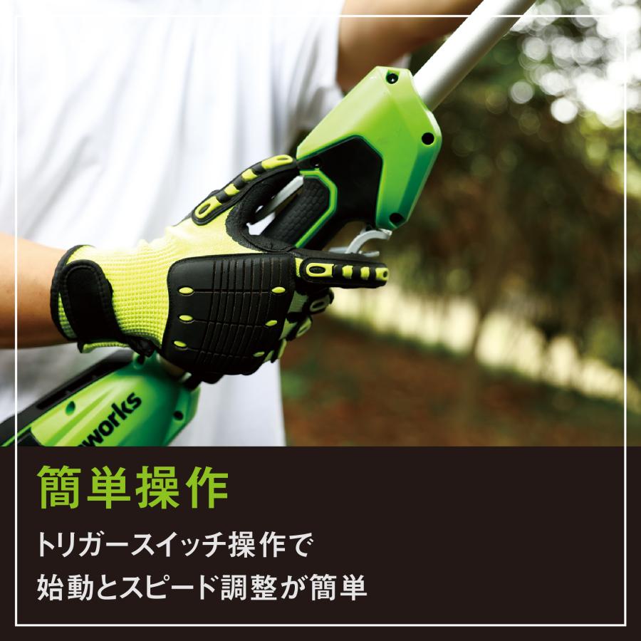 Greenworks グリーンワークス 24V コードレスポールソー 200mmバー