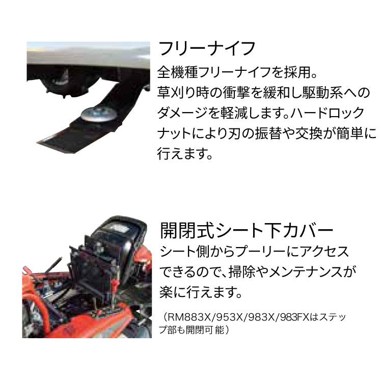 KIORITZ（共立） 「5/30〜P5％」 乗用モア RM832G/B 乗用草刈機