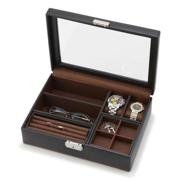 アクセサリーケース 収納 男性用 小物入れ メンズボックス L La Vita Ideale ブラック 誕生日プレゼントや父の日など男性への贈り物に最適 240 576 プロヴァンスの風 Yahoo 店 通販 Yahoo ショッピング