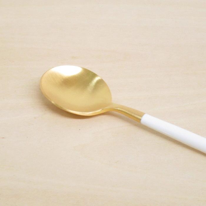 クチポール コーヒースプーン ティースプーン カトラリー Goa ゴア ティースプーン ホワイト ゴールド おしゃれ ブランド Goa11gw プロヴァンスの風 Yahoo 店 通販 Yahoo ショッピング