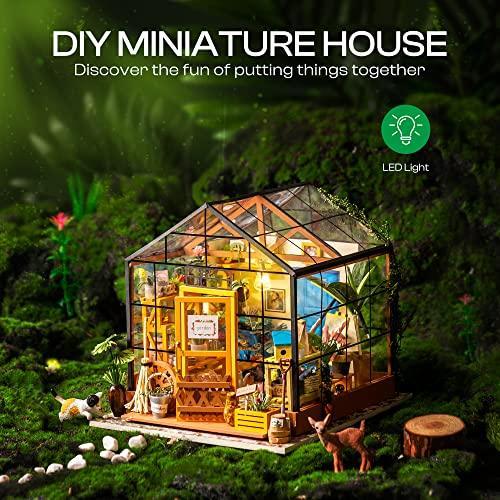 アウトレット最安価格 (Cathy´s Flower House) ー ROBOTIME DIY Dollhouse Wooden Miniature Furniture