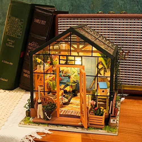 アウトレット最安価格 (Cathy´s Flower House) ー ROBOTIME DIY Dollhouse Wooden Miniature Furniture