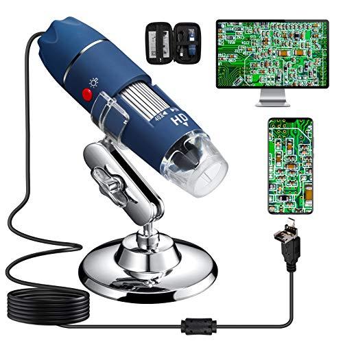 【ついに再販開始！】 1000X to 40X Microscope, USB 2K 2MP HD Bysameyee Magnification Micr Digital その他カメラアクセサリー