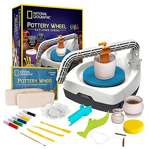 新品?正規品  ? Wheel Pottery Kid’s GEOGRAPHIC NATIONAL Complete Beginner for Kit Pottery 電子玩具
