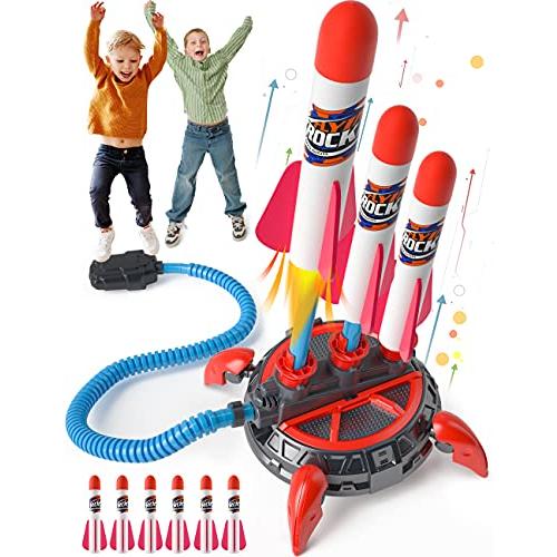 【後払い手数料無料】 Toy Rocket Adju Ft, 100 to Up Shoots Rockets Foam Kids,Upgrade for Launcher 電子玩具