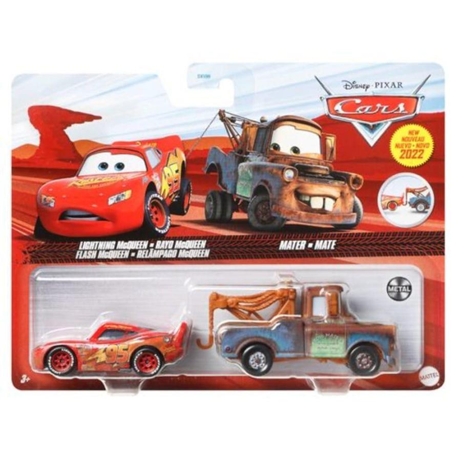 ランキング入賞商品 Disney Cars Toys and Pixar Cars 3， Mater & Lightning McQueen 2ーPack， 1:55 S