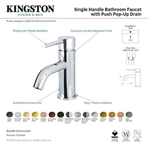 スーパーセール半額 Kingston Brass LS8220DL Fauceture Concord Single Handle Monoblock Lavatory