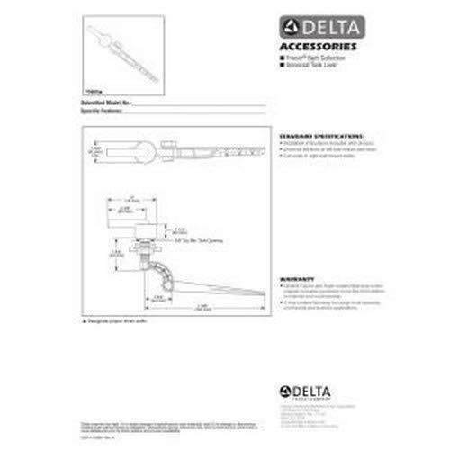 100%正規品 Delta Faucet 75960ーRB Dryden ユニバーサルタンクレバー ベネチアンブロンズ