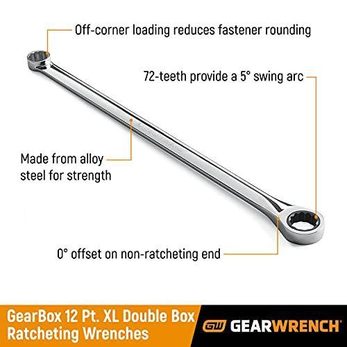 通販モール GearWrench 859875 pc. XL GearBox Double Box Ratcheting Wrench AddーOn Set Me