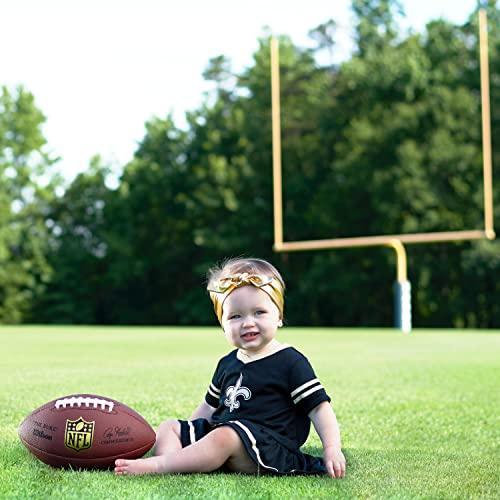 純正 Gerber 子供服 NFL ニューオーリンズ セインツ ガールズ 2018Dazzle ドレス&パンツ ブラック 18ヶ月
