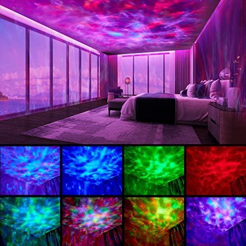 【オープニング Mubarek Galaxy Projector Lights for Bedroom Decor， 8 White Noise + Bluetoot