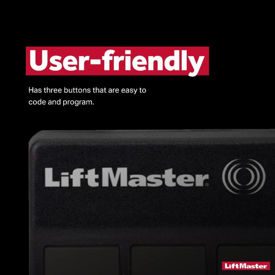 最大70％オフ LiftMaster 373LM セキュリティ+ 3ボタン ガレージドアオープナー リモコン バイザークリップ付き ー 1パック
