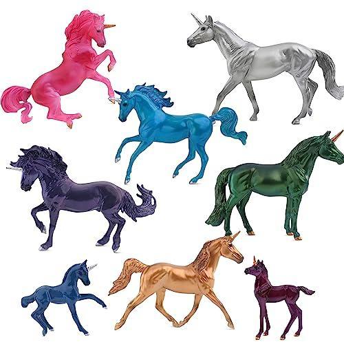 クリアランス販促品 Breyer Horses Stablemates Sparkling Splendor Deluxe Unicorn Set | 8 Unicorn