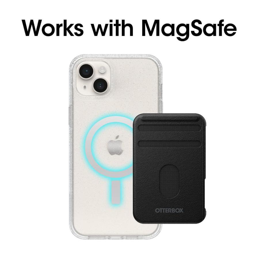 激安セール商品 OtterBox SYMMETRY SERIES + iPhone 14 Plus用MagSafe付きクリア抗菌ケース ー スターダスト(クリア/グリ