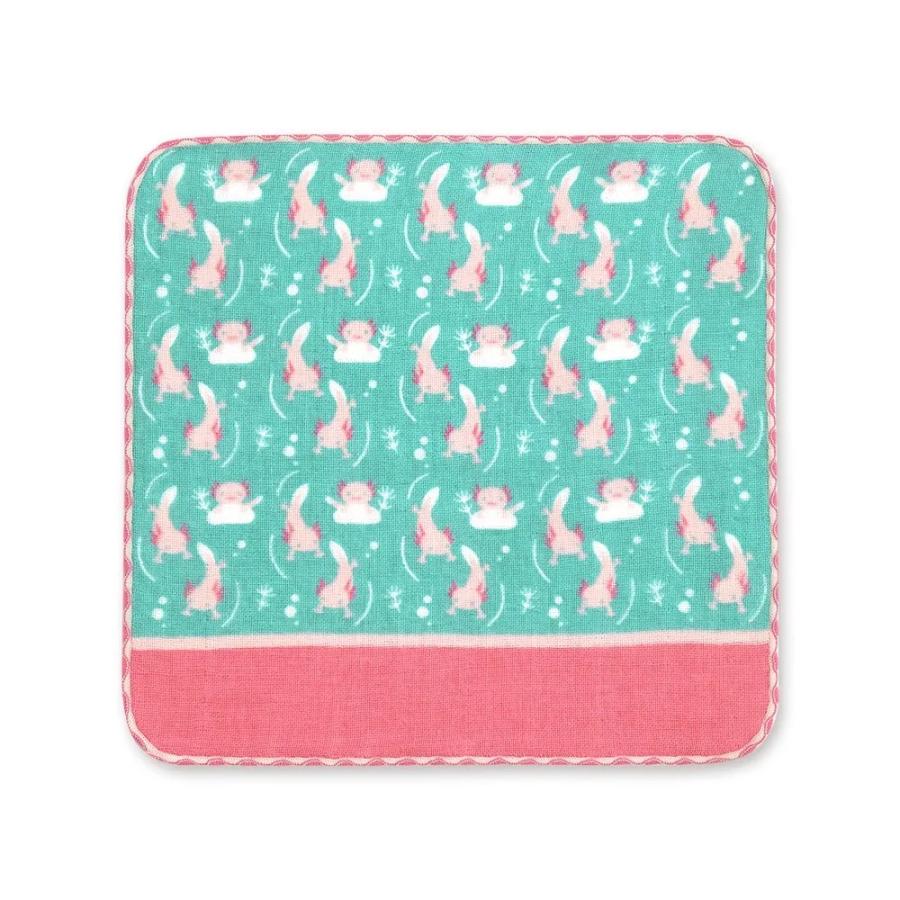 ウーパールーパー 町娘のハンカチーフ 水族館篇 ガーゼハンカチ タオル