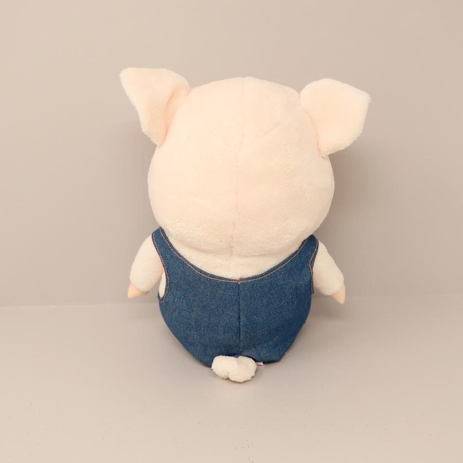 ぷーとん おでかけ ぬいぐるみ Sサイズ デニム ブタ 内藤デザイン研究