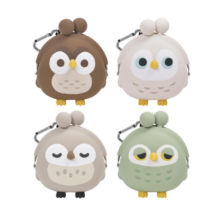 3D POCHI Friends BIRD OWL フクロウ シリコン がまぐち ふくろう ピー