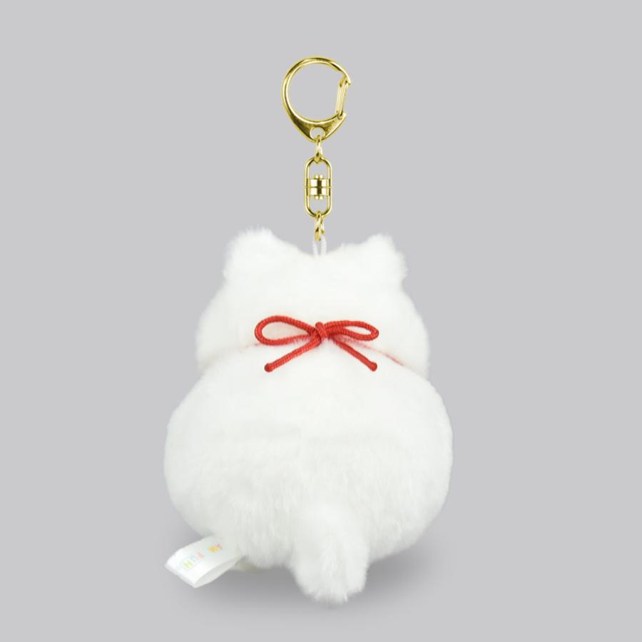 ひげまんじゅう LKH もちお 猫 マスコット キーホルダー ぬいぐるみ