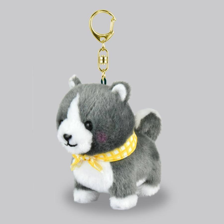 あきお LKH 豆しば三兄弟 犬 ぬいぐるみ マスコット キーホルダー 秋田