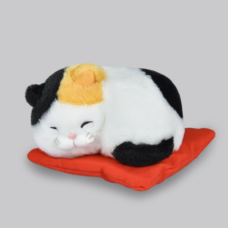 ひげまんじゅう 座布寝 ST みーさま 猫 ぬいぐるみ アミューズ : HONDA