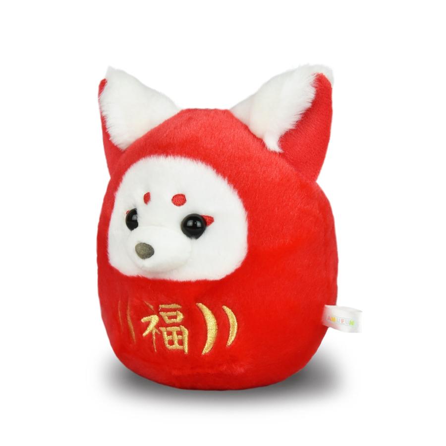 ちょコンとキツネ 福だるま ST わたあめ 白狐 ぬいぐるみ きつね